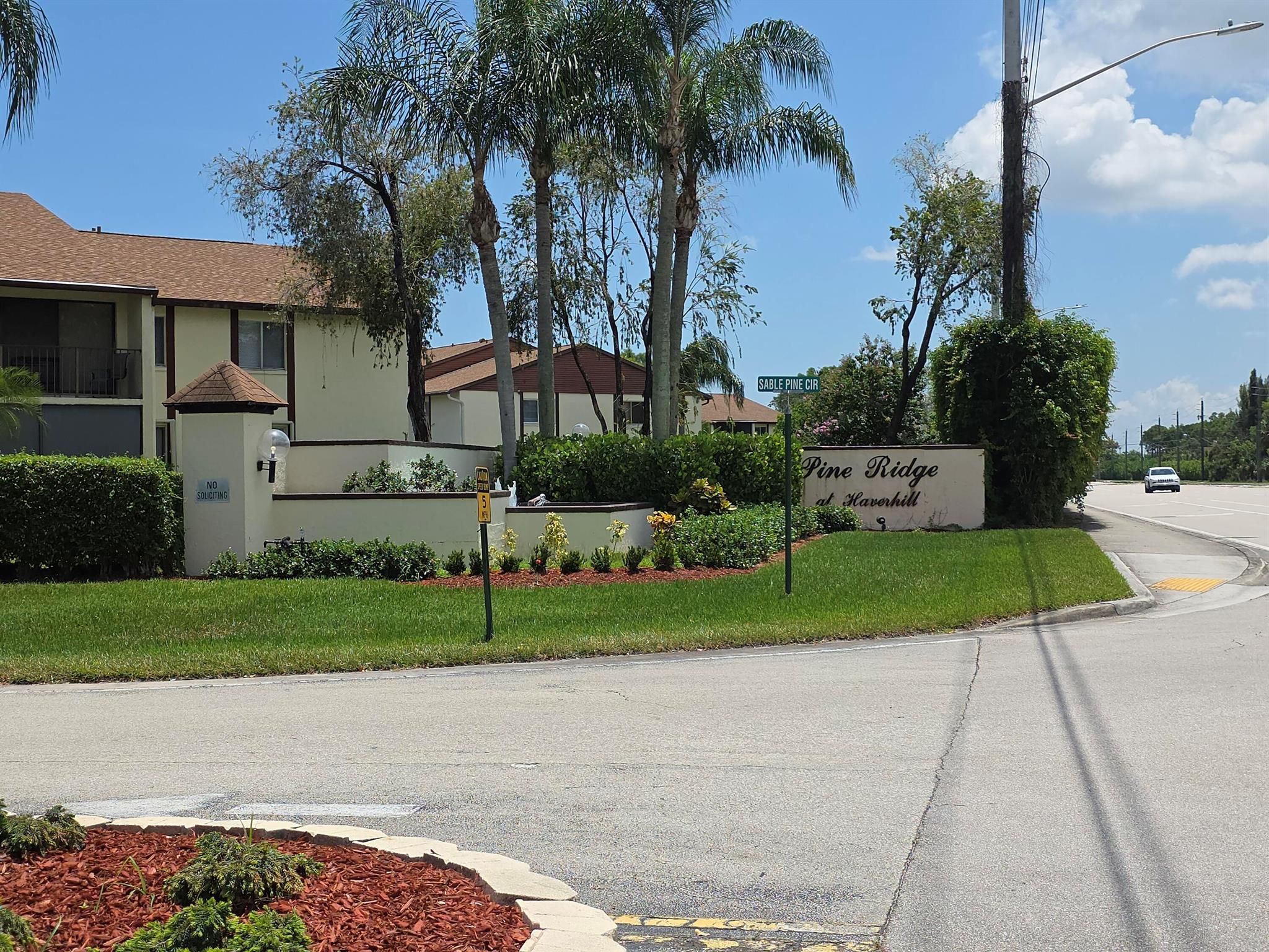 Excellent opportunity in the desirable gated community of Sable Pines! This second-floor 2 bed, 2 bath condo is clean, move-in ready, and waiting for your personal touch. Enjoy the convenience of a washer and dryer right in your unit, a private screened patio perfect for relaxing, and two assigned parking spaces. As a resident, you'll have access to fantastic amenities including a lakeside heated pool, lighted tennis courts, and a fitness center. Located just minutes from the Turnpike, I-95, PBI airport, and the Palm Beach Outlets. A great value in a wonderful, all-ages community!