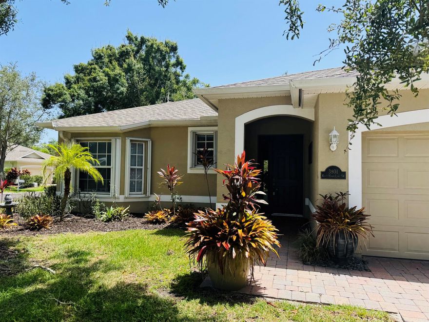 Welcome to this beautiful and spacious 3 bedroom, 2 bath home in the heart of South Vero Beach! Located in a private gated community, this vacant home is move-in-ready and offers serene lakefront views right from your screened-in patio-perfect for morning coffee or evening relaxation. Enjoy access to community amenities such as tennis courts, pool, and a dock for fishing or just enjoying the peaceful waterfront setting.