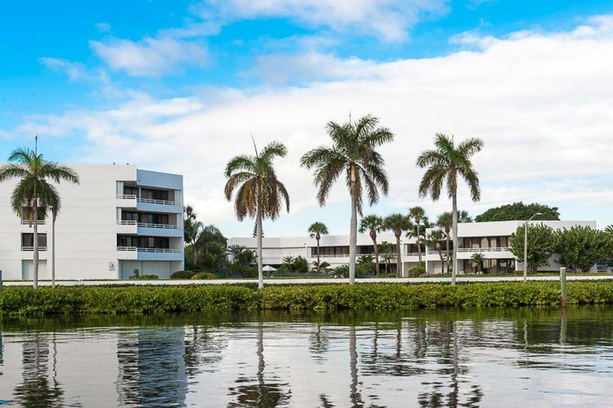 This spacious 1 bedroom, 1 1/2 bath apartment offers wonderful Intracoastal water views from almost every room. Sliding glass doors open on to the spacious balcony perfect for entertaining. The kitchen, bathrooms and closets have all been remodeled. The bedroom has two large walk-in closets with an en-suite bath with dual sinks and a tub/shower. Washer and dryer in the unit. Building amenities include off-street parking, a pool, and a recreation room.