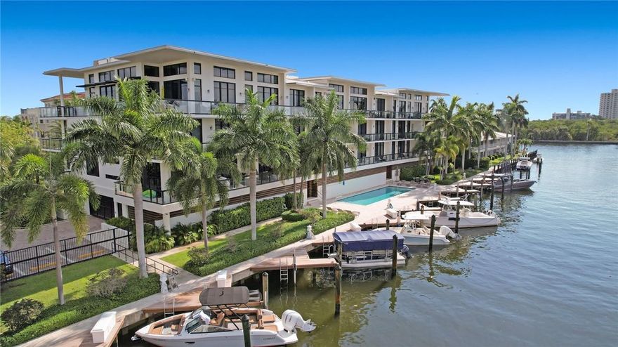 Outstanding Coral Ridge location with southern exposure. Rarely available 3 bedroom, 3.5 bath corner unit with wraparound terraces. Semi-private elevator, custom build-in wall units, walnut doors, high ceilings, wood floor upgrade, motorized shades, designer finishes, European cabinetry & vanities, quartz countertops, induction cooking and espresso/coffee maker. 2 covered parking spaces in secure garage. In Bayview school district w/ beach, shopping, dining, & entertainment in proximity. 1 off Intracoastal. Turn-key available.