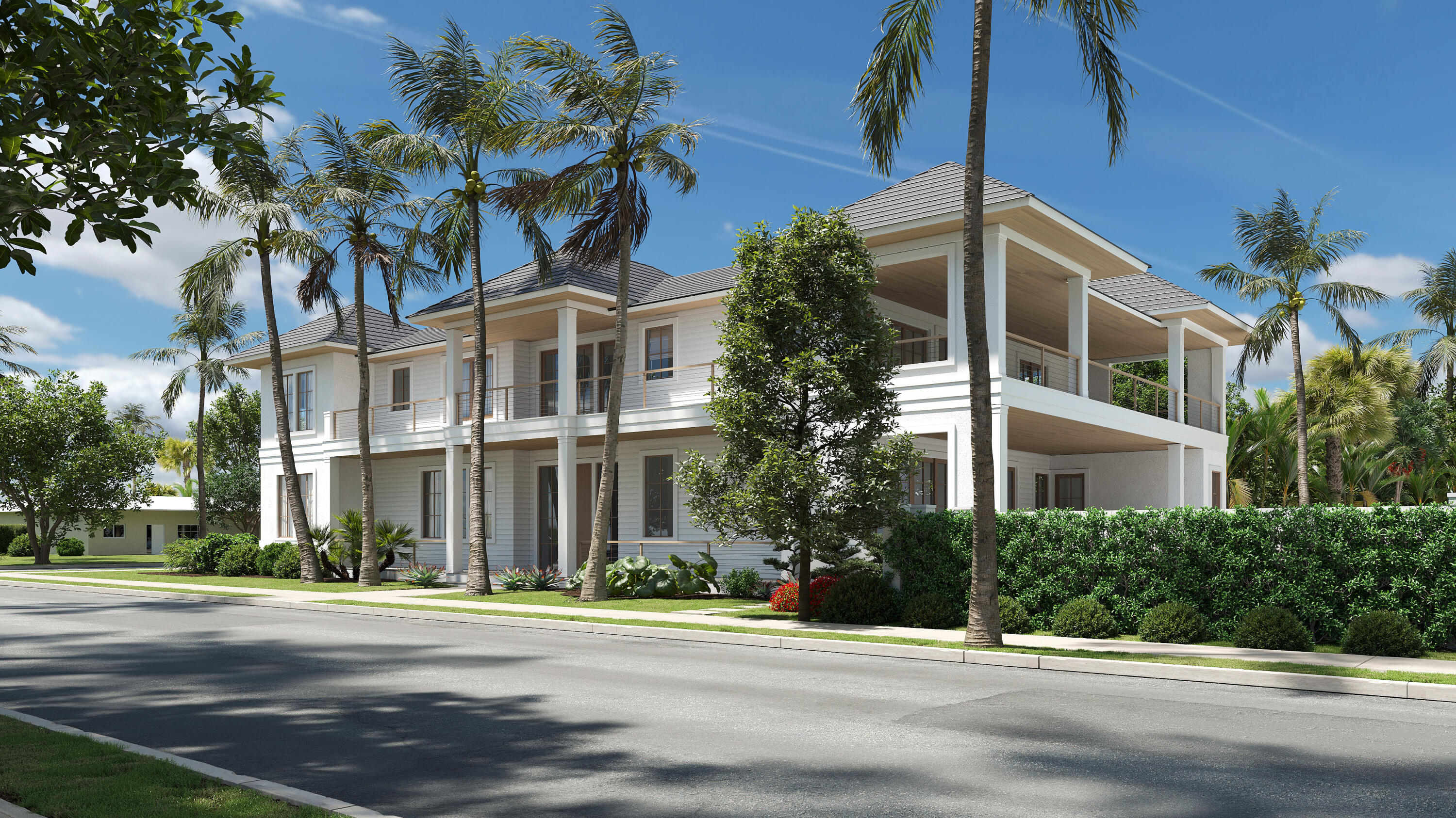The ultimate new construction opportunity in West Palm Beach. Built by Farrell Companies, a home building powerhouse in South Florida and The Hamptons, with over 400 luxury homes developed since 1996. Set on a large 16,000+- prime parcel in the coveted SoSo neighborhood, this 9,361 square-foot estate offers 6 bedrooms, intracoastal views, multiple open living spaces, and expansive covered outdoor areas delivering the ultimate blend of luxury and lifestyle. The fully-furnished and equipped home has premium features including a large heated and salt lap pool with spa, a new pickleball court, 3-car garage, elevator, his-and-hers walk-in closets, summer kitchen, first and second floor laundry, full home generator and lush landscaping.