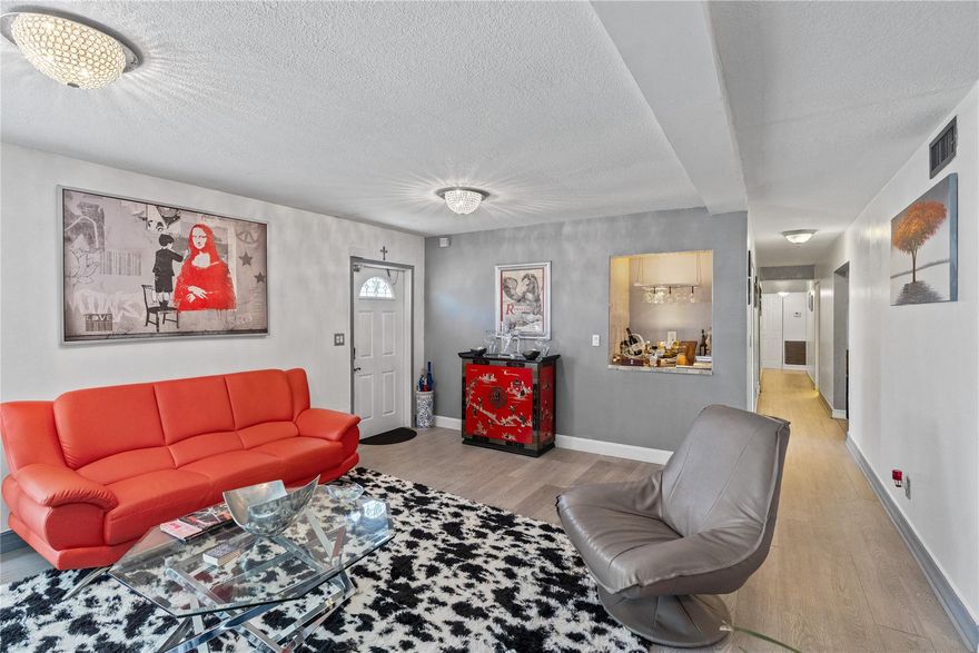 Beautifully and large corner lot, updated 3 bedrooms, 2.5 bathroom house with a large den and a private pool. Must See.