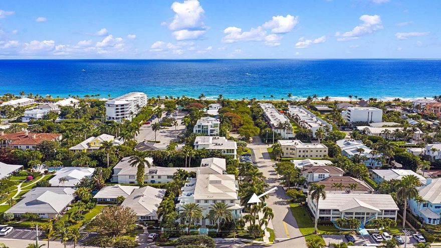 An exceptional coastal townhome, offering refined lock and go living just one block from Atlantic Avenue and one block from the beach. Built in 2015 and boasting over 3,000 square feet under air, this residence blends modern luxury with effortless seaside convenience. Presented fully furnished, the expansive primary suite features a custom-built walk-in closet and a spa inspired bath with separate soaking tub and glass enclosed shower. A spacious guest suite with detailed paneled ceiling and private bath provides comfort and privacy. An oversized bunk room is paired with an upper-level den and loft capturing views over downtown's beachside district. This is an incredible opportunity to experience all of the restaurants and shops Delray Beach has to offer moments from your front door. Designed for indoor-outdoor living, the home includes a private plunge pool, wood flooring throughout, high end appliances, elevator, laundry room, and a two-car garage. 

Decorative driveway pavers and a recently repainted building enhance the turnkey appeal and turnkey ease. The HOA provides landscape care, pool maintenance, exterior upkeep, common area management, and insurance, creating truly effortless ownership. A rare opportunity for luxury coastal living steps from dining, shopping, and the sand.