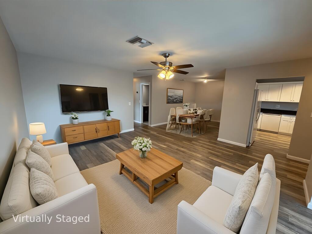 Welcome to Parkview Place in beautiful Stuart, Florida! This spacious 3-bedroom, 2-bath condo offers an open and inviting layout with plenty of natural light and an enclosed balcony overlooking lush tropical landscaping. Enjoy the comfort of a well-maintained community featuring a sparkling pool and tennis courts that are perfect for relaxing or staying active year-round. Parkview Place is ideally situated near shopping, dining, and downtown Stuart's charming waterfront district, with easy access to US-1 and I-95 for convenient commuting. Known for its peaceful atmosphere and prime location, this community offers the perfect blend of comfort and convenience for your next home.