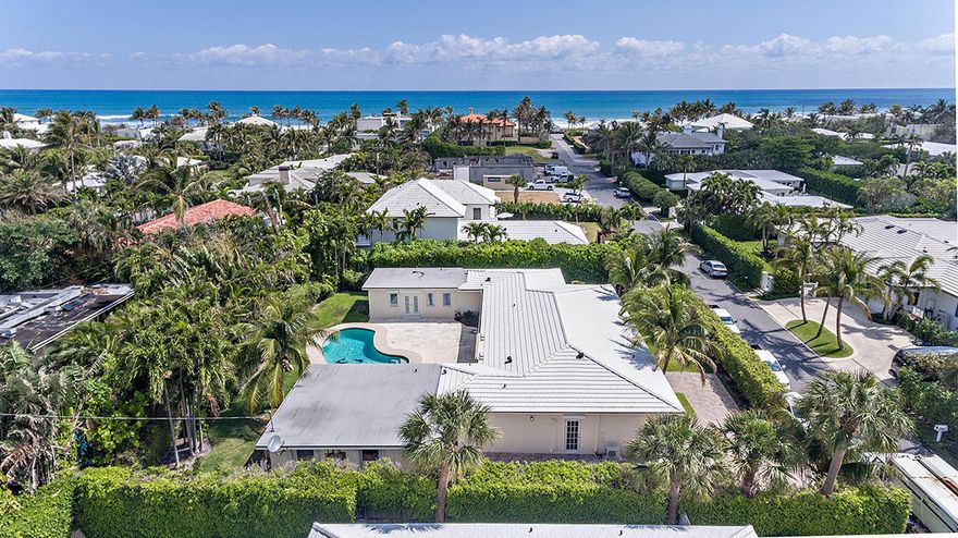 This 4 bedroom, 4 bath partially renovated pool home sits on a large, high elevation lot (110' x 113') on desirable Ocean Terrace. Ready for your touches. Plans also available for stunning contemporary renovation. Situated between the Lake Trail and the new Ocean Terrace beach cabana!