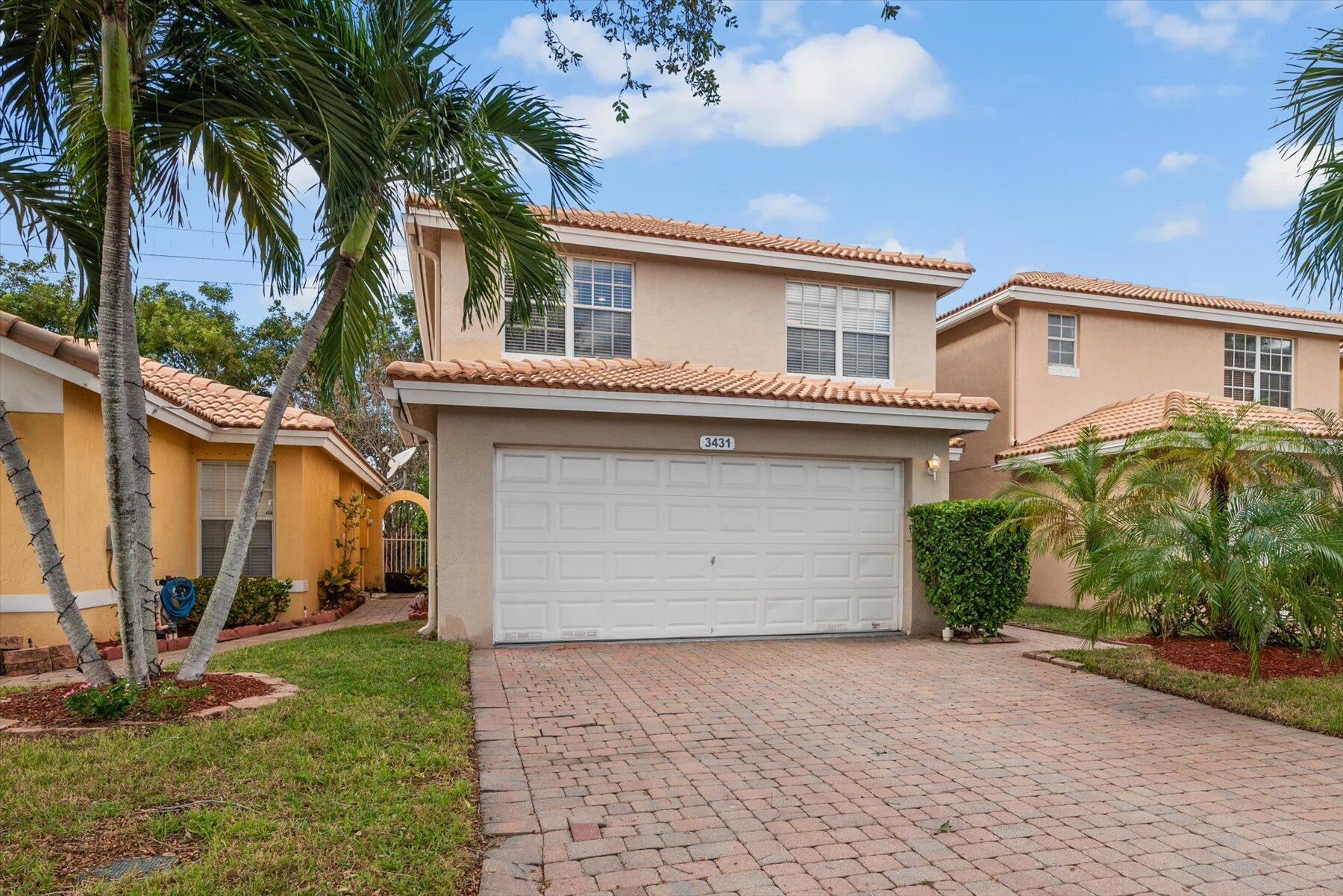 AVAILABLE NOW! Explore this inviting 3-bed, 2.5-bath home in a serene neighborhood. The kitchen features stainless steel appliances and granite countertops. Luxurious dark wood laminate upstairs, with a loft perfect for a home office. Downstairs features neutral tile, ideal for Florida's outdoor lifestyle. The home includes a washer/dryer and upgraded crown molding. Enjoy the brick patio and fenced yard. Prime location near shopping, restaurants, and easy highway access. Resort-like amenities complete this exceptional home.