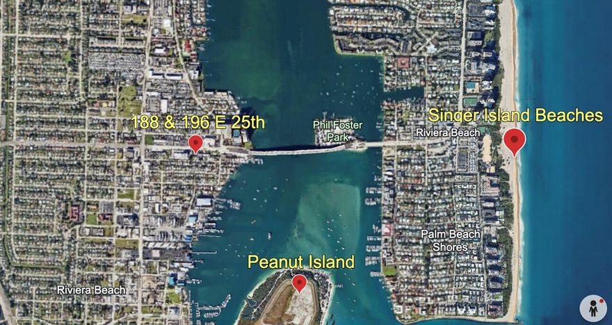 There is another lot adjacent that is also for sale 196 E 25th.  Walking distance to the beach, close to Peanut Island and Singer Island.  Zoned Residential Can purchase one lot or both. NO HOA
