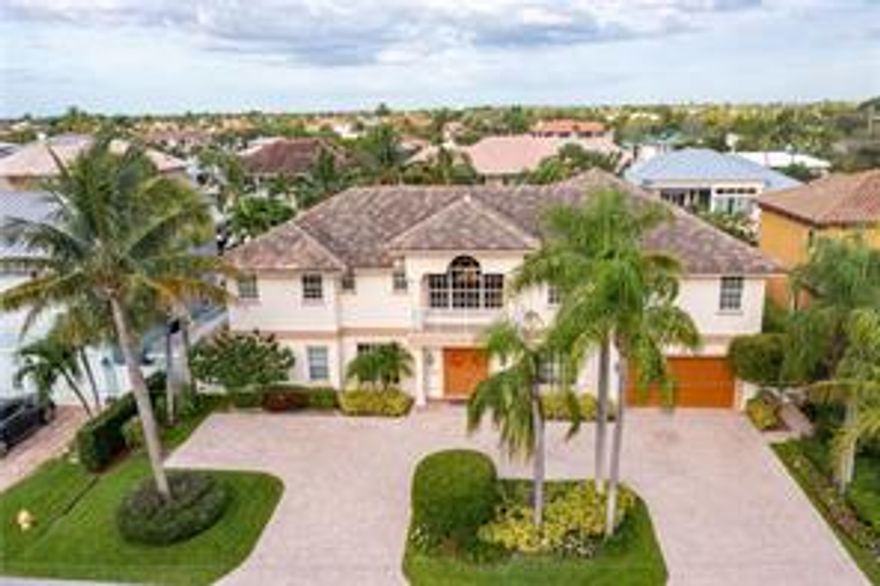 Large 2-story waterfront home on one of the most desired streets in Lighthouse Point. Rebuilt in 2004, this 6 bedroom, 4 full bath and 2 half bath home boasts over 5,000 sq.ft.  Located on a deep water canal, no fixed bridges and 90' of waterfrontage. The main level offers high volume ceilings, huge living/dining area, 2 bedrooms plus a full bath and 2 half baths. Entertainers delight with open kitchen, island, stainless steel appliances and granite counter tops, butler's pantry and connecting family room with direct access to the pool and private dock. 2nd floor includes the HUGE primary bedroom and bath. 2 additional bedrooms and an amazing club room that can also be another bedroom. Tons of storage and closet space, impact windows and doors. Circular driveway and 2-car attached garage.