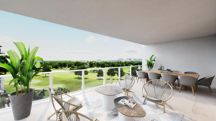 Brand New, Move-In Ready 6th floor Residence, This stunning 2-bedroom + Den at ALINA offers  2,431 SF of luxury living with soaring 10ft ceilings and an expansive 392 SF covered terrace.  ALINA Residences is an award-winning community with 24-hour lobby staff, valet, gated security, and world-class amenities including a 75' lap pool, spa, gym with golf simulator, yoga & Pilates rooms, and more.