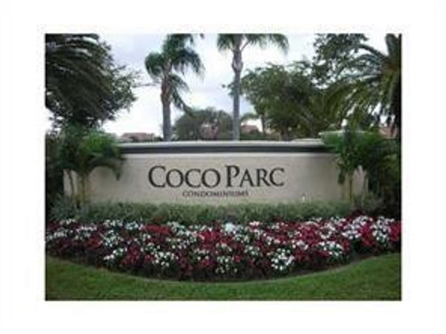 GREAT INVESTMENT OPPORTUNITY IN DESIRABLE COCONUT CREEK AREA. NO RENTAL RESTRICTIONS. ALL AGES. LOW MAINTENANCE.  SECOND FLOOR APARTMENT ONE BEDROOM ONE BATHROOM WITH VAULTED CEILINGS, LAKE VIEW, FULL SIZE WASHER & DRYER IN UNIT, HUGE WALK IN CLOSET, LAMINATE FLOORS, LOTS OF STORAGE, GREAT SCHOOL DISTICT, . NEW FITNESS CENTER, SAND VOLLEYBALL, TENNIS, RACQUETBALL, BBQ GRILLS AND PICNIC BENCHES. THERE IS AMPLE OF GREEN SPACE TO WALK YOU'RE DOG IN THIS PET FRIENDLY ENVIRONMENT. IT IS CONVENIENTLY LOCATED CLOSE TO THE TURNPIKE, PUBLIX, POST OFFICE, BANKS AND A LOVER 5 MILES TO THE BEACH. WILL NOT LAST !!!