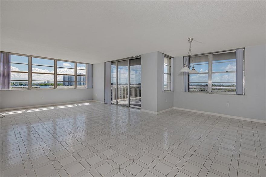 SELLER HAS PAID SPECIAL ASSESSMENTS IN FULL!!! Bright, Spacious, Beautiful 2 Bedroom/ 2 Bathroom, 8th Floor Corner Unit in Del Prado. Newer Granite Countertop & Wood Kitchen. Large Balcony. One of the Largest Units in the entire building. Over 1600 sq ft of living area with beautiful views throughout, larger bedrooms, walk in closets in both rooms. All ages, great amenities: 2 new Pools and deck and Tennis court, Clubhouse, Salon, Gym, BBQ, Kids Area, Café, Boat Docks (available for sale/rent). Maintenance includes Hot Water, Service Contract, Amenities, Security, Cable. OK to lease after 1st year. Hallways in entire building have been updated. Parking garage is undergoing repairs and permits have been approved by the city. No Pets. SELLER HAS PAID SPECIAL ASSESSMENT IN FULL!!!