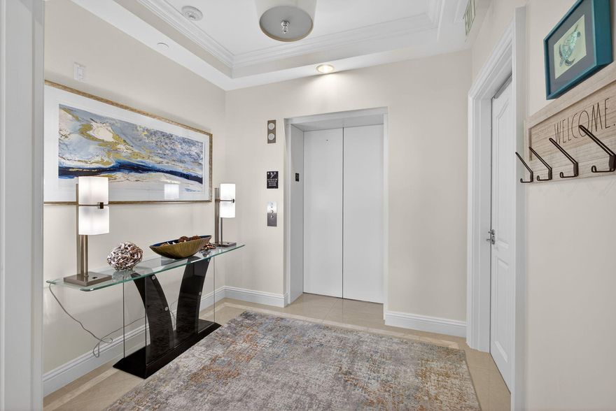 Located at the Palm Beach Marriott Singer Island Beach Resort & Spa, this beautifully renovated 3-bedroom, 3.5-bath residence is offered at $2,400,000 and delivers true luxury resort living. Perched on the 20th floor with desirable southeast exposure, the condo features an expansive terrace with unobstructed views of both the Atlantic Ocean and the Intracoastal Waterway, offering spectacular sunrises and sunsets. The kitchen and primary bath have just been updated, and the residence is impeccably decorated and sold fully furnished, making it completely turnkey. A private elevator opens into your personal foyer, and the interior includes marble floors throughout, Sub-Zero and Viking stainless steel appliances, newly installed quartzite countertops, and designer finishes. Residents enjoy full resort amenities including beach service, two pools, on-site dining, a spa, fitness center, theater, and kids' club, delivering exceptional oceanfront living.