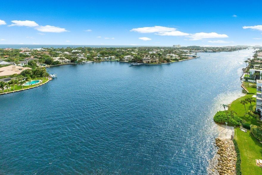 Multi Million Dollar Ocean and ICW views from this 2 Bedroom 2 Bathroom Lower Penthouse condo in the Barrton of Delray Beach. Designer touches throughout in this simply gorgeous unit. The spacious floor plan offers an open entry and living area with a dining nook flowing into the stunning remodeled gourmet kitchen, featuring Kitchen Aid appliances, CAMBRIA QUARTZ waterfall island and counters. The second bedroom opens to a day room offering a cozy retreat. Ceramic tile in the living areas, neutral color tones and a modern luxury feel. The lovely master suite leads to a private balcony with a renovated bathroom and a walk-in closet. Relax in the Florida Room to watch the world sail by and enjoy the fresh sea breeze! Hurricane impact windows throughout. The Barrton is a luxurious condo .... offering 24/7 security and features top notch amenities including an exclusive clubhouse with a complete kitchen, a fantastic fitness center that includes a spin room and lounge area, a library, a heated community swimming pool and grilling area, bike room and storage. Located less than 2 miles from the beach, and less than a mile from downtown Delray Beach offering dozens of trendy shopping, dining, and exciting nightlife entertainment. This is Florida's paradise living at Its best!