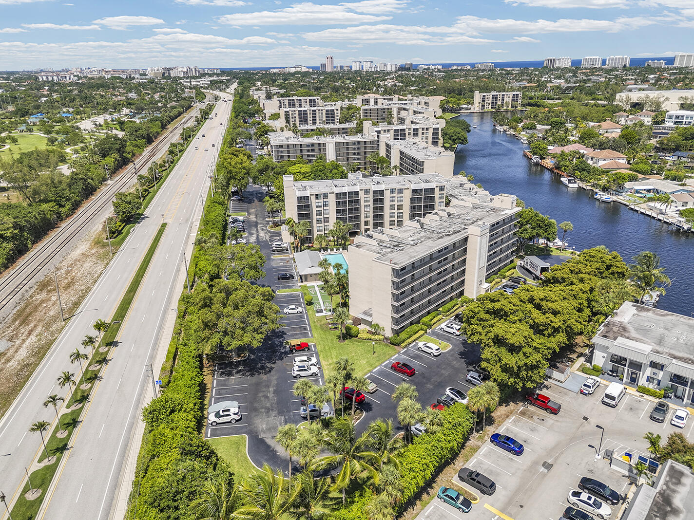 Beautiful 2BR/2BA waterfront condo in sought-after East Boca! Bright, spacious, with water views from every room. Features stainless steel appliances, newer AC, in-unit washer/dryer, and a screened balcony perfect for morning coffee or evening chats. Located in a 24-hr man-gated community with lagoon, docks (upon availability), 5 pools, gym, sauna, clubhouse, bocce & shuffleboard. Walk to shops, restaurants, Intracoastal, and the beach. Investors welcome--rent right away! Connecting Hearts & Properties!
