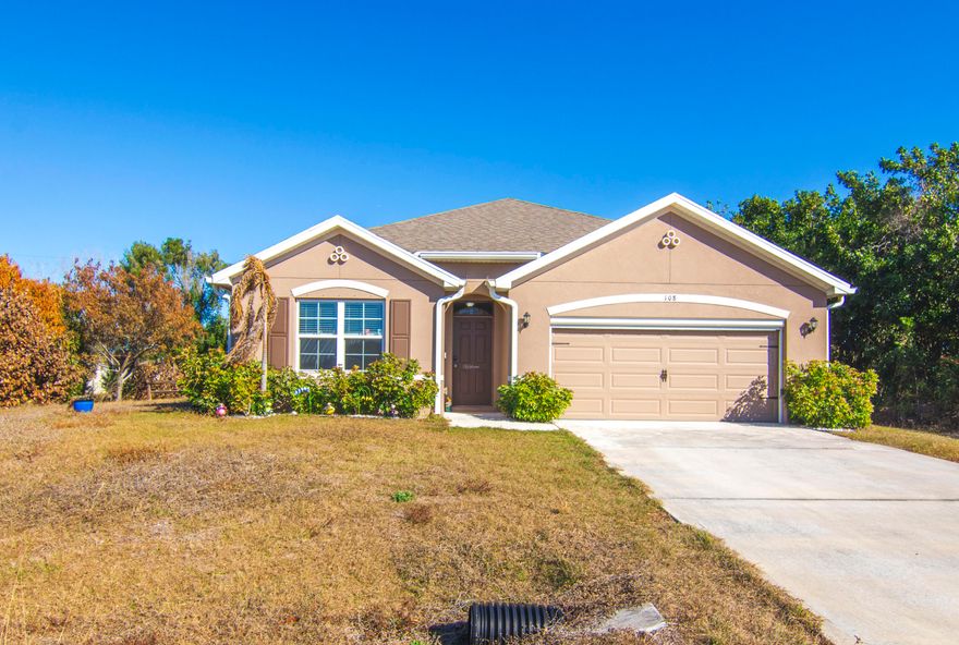 Welcome to 108 Tracy Drive in beautiful Sebastian! This well-maintained home offers the perfect blend of comfort, functionality, and coastal charm. Step inside to a bright, open floor plan designed for both everyday living and effortless entertaining. The modern kitchen flows seamlessly into the main living areas, while spacious bedrooms provide comfort and privacy for the whole family.
Enjoy peace of mind with state-of-the-art home security technology, and take advantage of the oversized parking space ideal for RVs, boats, and trailers. The extended screened lanai creates the perfect outdoor retreat for relaxing or hosting guests year-round. A large detached shed with electricity offers endless possibilities as a workshop, hobby space, or additional storage. The motorized garage screen allows you to enjoy fresh air in your garage while keeping bugs and debris out.
Conveniently located just minutes from the beaches and the renowned Sebastian Inlet, as well as shopping, dining, and highly rated K-12 schools, this home truly captures the essence of Florida coastal living.
Don't miss your opportunity to own this versatile and move-in-ready property -- schedule your private showing today!