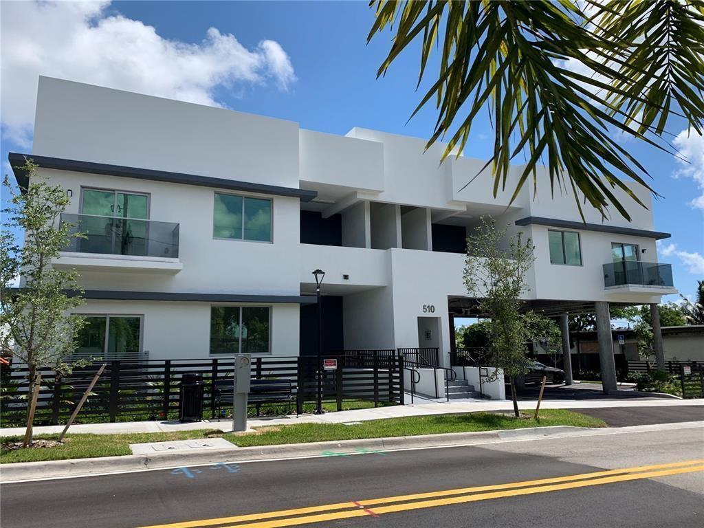 Ready for immediate move-in, NO HOA, landlord approval only. Modern 3 bedroom/2 bathroom apartment with lots of natural bright light! Beautiful white kitchen with quartz countertops, stainless steel appliances, modern XL bathrooms, washer & dryer in the unit, Impact energy efficient windows & 2 assigned parking spaces. Easy access to I-95 & located minutes away from private and public schools, Community Centers, downtown Hollywood, Hallandale, Aventura Mall, Doctors Offices and the Beach. Application with Credit & Background check are required. Call listing agent Gabriella for showings.