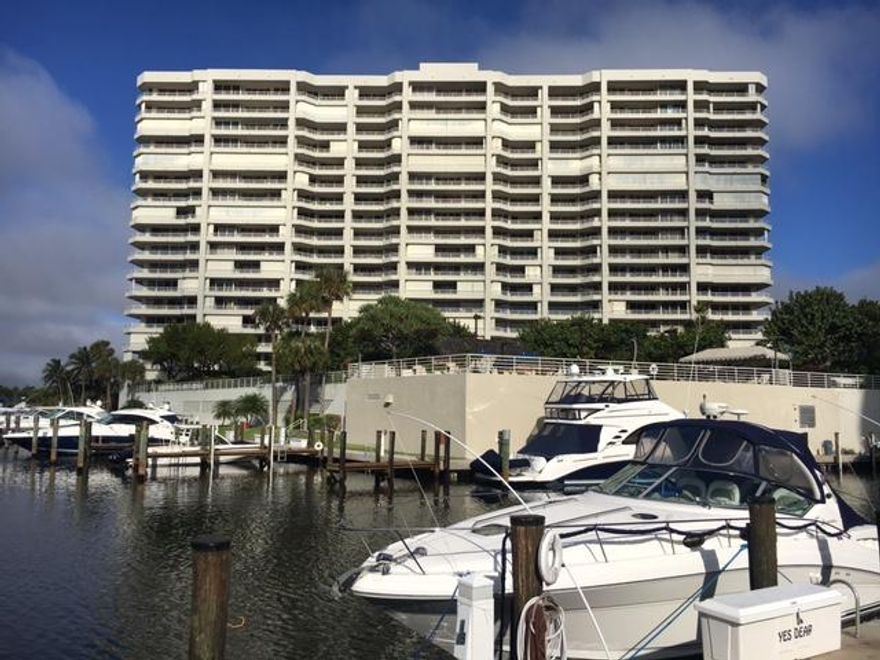 Updated Bradford model with marina views.  Large balcony with access from living area and both bedrooms.  Kitchen has granite countertops and stainless steel appliances.  Tile floors in living area; wood floors in bedrooms.  Sea Ranch Club is located on 38 acres of lush greenery between the ocean and intracoastal waterway.  Community amenities include:  private beach, tennis, pickleball, putting green and marina.  Each building has private security, pool area, hot tub and BBQ, fitness room and guest apartment.  Small pets welcome. DO NOT HESITATE TO PRESENT ALL OFFERS!