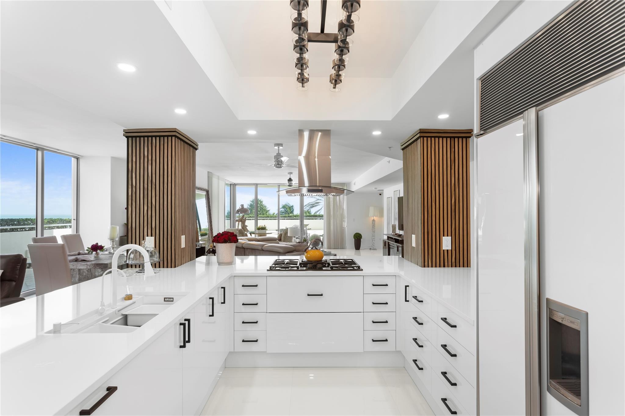 Unit 402 at The Diplomat Residences is truly in a class of its own. Boasting a spectacular 3,500 sq ft oceanfront terrace with a private staircase leading directly to the sand, this residence offers a lifestyle that simply doesn’t exist anywhere else. Spanning over 2,600 SF of refined interiors, this unique home is framed by floor-to-ceiling glass, showcasing breathtaking, unobstructed ocean views from every angle. One of the largest terraces along the coast wraps around the residence, creating a seamless indoor-outdoor flow & offering an unmatched setting for dining, lounging, & entertaining by the sea. Offered fully furnished & move-in ready, this is a rare opportunity to own the most exclusive beachfront residence in the building, where the sand is literally at your doorstep.