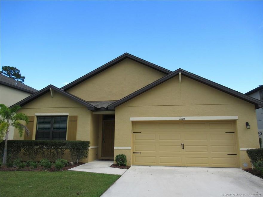Nice, newer 4 bedroom home available for immediate occupancy.  split plan, covered patio, gated community.  Fully applianced.
