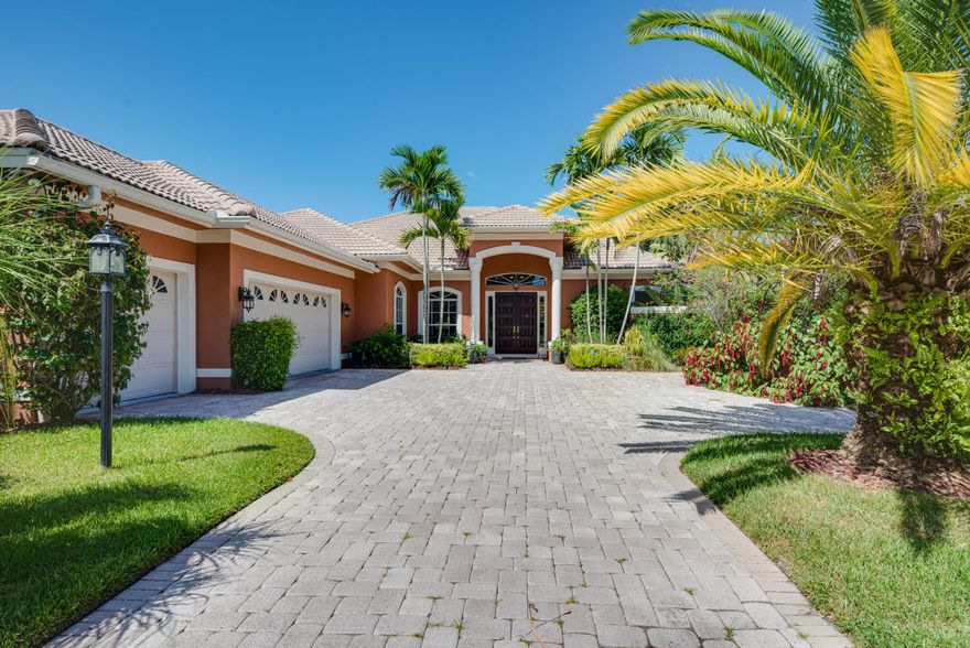 Move Right in to this Stunning Riverfront Home in the Exclusive-Gated Islands of Jupiter! Turn-key Furnished Seasonal/Annual Rental. Custom Features include Gourmet Kitchen w/Stainless Appliances, Granite Counters, 6 Burner-Gas Cooktop, Double Ovens, Granite Wet-Bar, Family Room w/Double Fireplace, Crown Ceilings, and Water Views Throughout. Experience Tropical Outdoor Living in a Waterfront Oasis Featuring a Salt Water Heated Pool/Spa, Covered Patio, Private Dock with 10,000 lb. Boat Lift. Surrounded by Lush Vegetation and Fruit Trees ~ Serene Privacy. Great Home for Entertaining. Includes Kayaks and Swing Set. Open Park Area across from Home, Short Walk to Tennis. Enjoy Magnificent Sunsets from your Backyard in this Highly Desirable Home and Community. Boat/Lift Rental Negotiable.