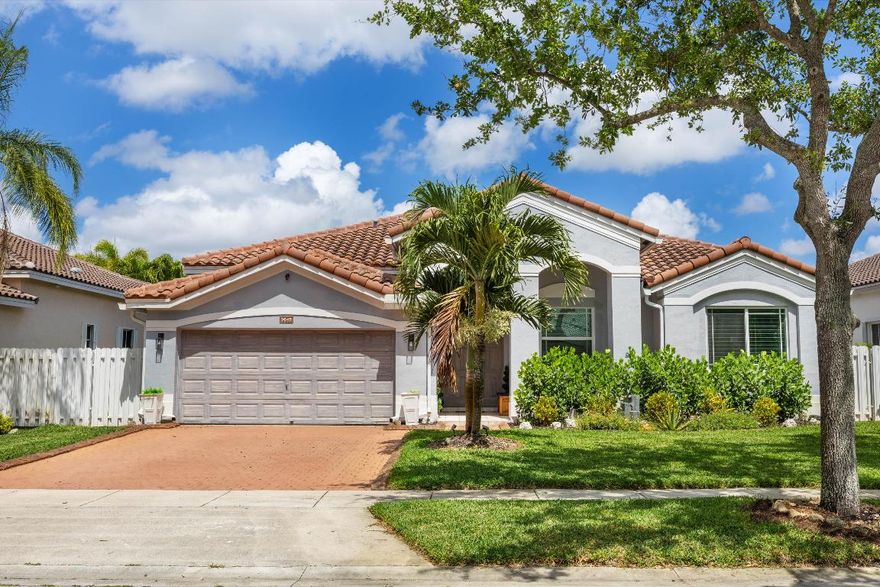 Stunning 4BR/2.5BA ranch home in a desirable gated community in Miramar! This spacious 2,481 sq ft residence offers a bright open floorplan, gourmet kitchen with stainless steel appliances, a private owner's suite, and an entertainer's dream backyard. Enjoy your custom in-ground pool, low-maintenance artificial turf lawn, and 2-car garage. Located in a quiet, secure community convenient access to top schools, shops, and dining. Even better: take advantage of a rare ASSUMABLE LOAN at just 2.99% interest! Serious, qualified buyers only. No seller financing. Proof of funds or pre-approval required prior to showings. Don't miss outâ”this home is a true Miramar gem!  Owner has engaged a landscaper to work on the lawn.