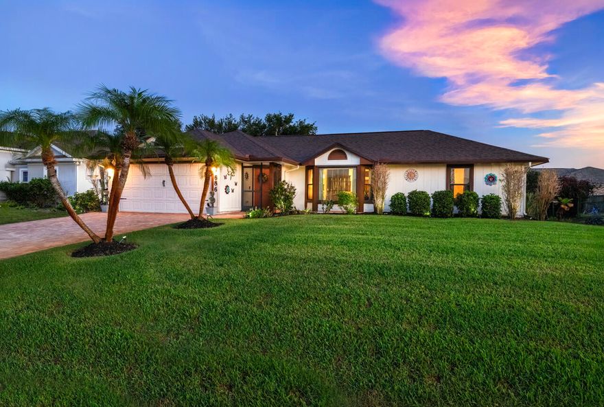BRAND NEW ROOF! Ideally located in the heart of Port St. Lucie, this well-maintained 3-bedroom, 2-bathroom home with a 2-car garage offers the perfect combination of comfort, functionality and convenience. Designed with a desirable split floor plan, the layout provides privacy for the primary suite while keeping the main living areas open and connected for everyday living and entertaining. The spacious kitchen overlooks the living and dining areas, creating a welcoming flow that makes hosting guests or spending time with family effortless. Sliding glass doors open to your private screened-in pool area, the perfect spot for weekend BBQs, morning coffee or relaxing after a long day. Conveniently located near shopping, dining, parks, and everyday essentials, with easy access to major roadways
