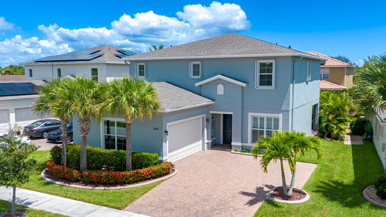 Immaculately maintained by its original owner, this 2800+ sf home built in 2017 in the gated community of Vizcaya Falls stands out for its PRISTINE CONDITION! With its open-concept design, the gourmet kitchen with S.S. appliances, ample cabinetry, and breakfast bar overlooking the living, this home is the perfect set up for family time & entertaining. Upstairs are 4 bedrooms, highlighted by an oversized primary suite with dual vanities and a separate tub & shower. Additionally, the entire exterior of the house was painted earlier this year, and the entire interior trim was painted in 2024. New carpet was installed upstairs in 2024. Also, the upstairs windows have accordion shutters with plantation shutters on the downstair windows. The sealed epoxy floor in garage is the final touch!
