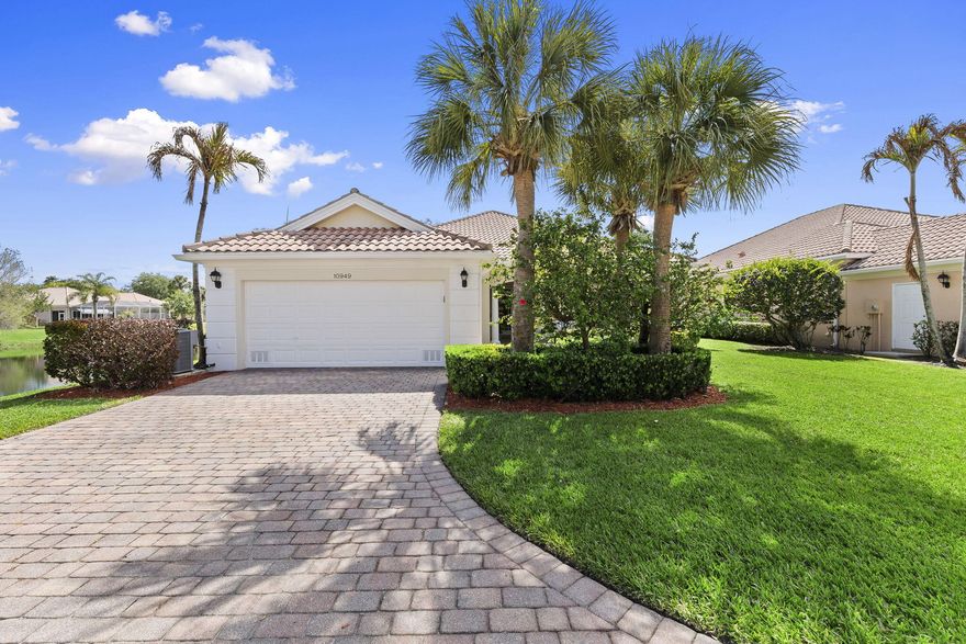 Exceptional Lakeside Living in the Heart of Tradition Welcome to this meticulously maintained, turn-key residence sitting on the largest, fully fenced lot in one of Port Saint Lucie's most sought-after gated communities.  Modern Upgrades & Peace of Mind: Fresh Interiors & Exteriors: Brand-new flooring, beautifully modernized bathrooms, new exterior paint, and a professionally epoxy-coated garage.  Premium Finishes: Custom bamboo curtains, plantation shutters, and new sliding glass doors that flood the space with natural light.  Big-Ticket Updates: Total peace of mind with a new A/C and water heater.  Convenience Included: Extra-large driveway, modern washer/dryer set, and a bonus freezer in the garage. Resort-Style Lifestyle & Prime Location:  Comprehensive HOA: Enjoy a worry-free lifestyle with 24/7 manned security, high-speed internet, premium cable, in-home security monitoring, lawn care, and exterior pest control and more - all covered!  World-Class Recreation: Full access to an updated clubhouse, gym, two heated pools (including a lap pool), playground, plus tennis, basketball, pickleball, and bocce courts.  Unbeatable Location: Zoned for top-rated Palm Pointe (K-8) and Tradition Preparatory Academy. Just minutes from the dining and festivals at Tradition Square, I-95, and  Cleveland Clinic.  Don't miss the opportunity to own the premier lot in The Lakes. Schedule your private showing today!