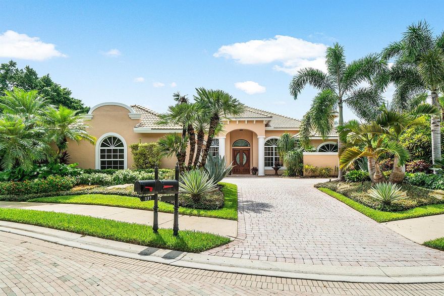 SIGNIFICANT PRICE REDUCTION! Truly special 4 bedroom, 4.5 bath + den home in the exclusive Sabal Pointe neighborhood of BallenIsles. Boasting an exceptional wide water view, and spacious backyard, this stately home provides the opportunity to immediately enjoy a coveted FULL GOLF MEMBERSHIP!! (No need to go on waiting list). Additional features include a 2016 roof, hurricane impact glass (except front door), Full house generator, 2023 A/Cs, tankless water heater, 2.5 car epoxy floor garage, and exceptional landscaping. Spacious bedrooms with outfitted closets and plenty of storage space throughout the home. Relax in the outdoor screened in dining patio, or luxuriate in the large pool and spa while enjoying the serene lake view which features 3 fountains. Call to schedule private showing.