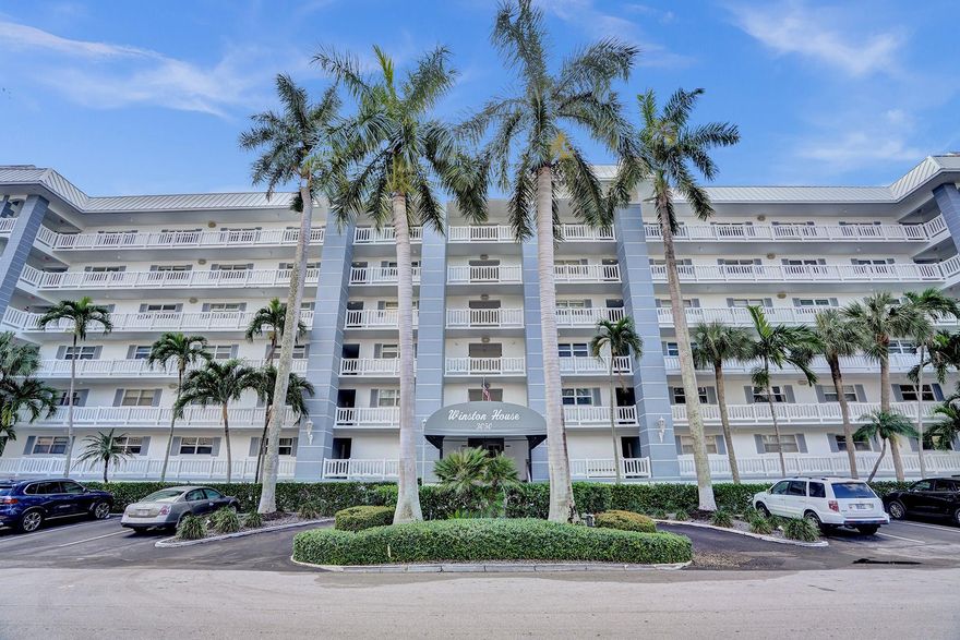 Showings Begin Monday January 15th.  Exclusive Offering - first floor residence offers all the benefits of condo living with the convenience of a home.  Interior floorplan features foyer entry, great room with separate living and dining areas, full sized laundry room, enclosed patio with direct access to outdoor pool and patio.  The Winston House is situated in the NE area of Fort Lauderdale in Coral Ridge Country Club.  Within walking distance enjoy an array of dining & entertainment options, world class golf and tennis, ocean and intracoastal, shopping and parks.  Exceptionally well maintained and financially sound building.  Maintenance fee includes building insurance, amenities, common areas, management, maintenance and more.  NO LEASING, NO PETS.