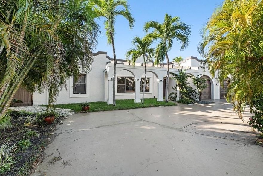 TRUE 5 BEDROOM 3 BATH HOME IN EAST FT. LAUDERDALE. THIS CHARMING RESIDENCE OFFERS BEAMED CEILINGS, 2 SEPERATE LIVING AREAS, OPEN KITCHEN CONCEPT WITH BARTOP, DINING AREA OFF THE KITCHEN AND SPLIT BEDROOMS. MASTER SUITE HAS SPACIOUS SITTING AREA. HURRICANE SHUTTERS. INVITING BACKYARD WITH OVERSIZED POOL SURROUNDED BY LUSH, TROPICAL LANDSCAPING.