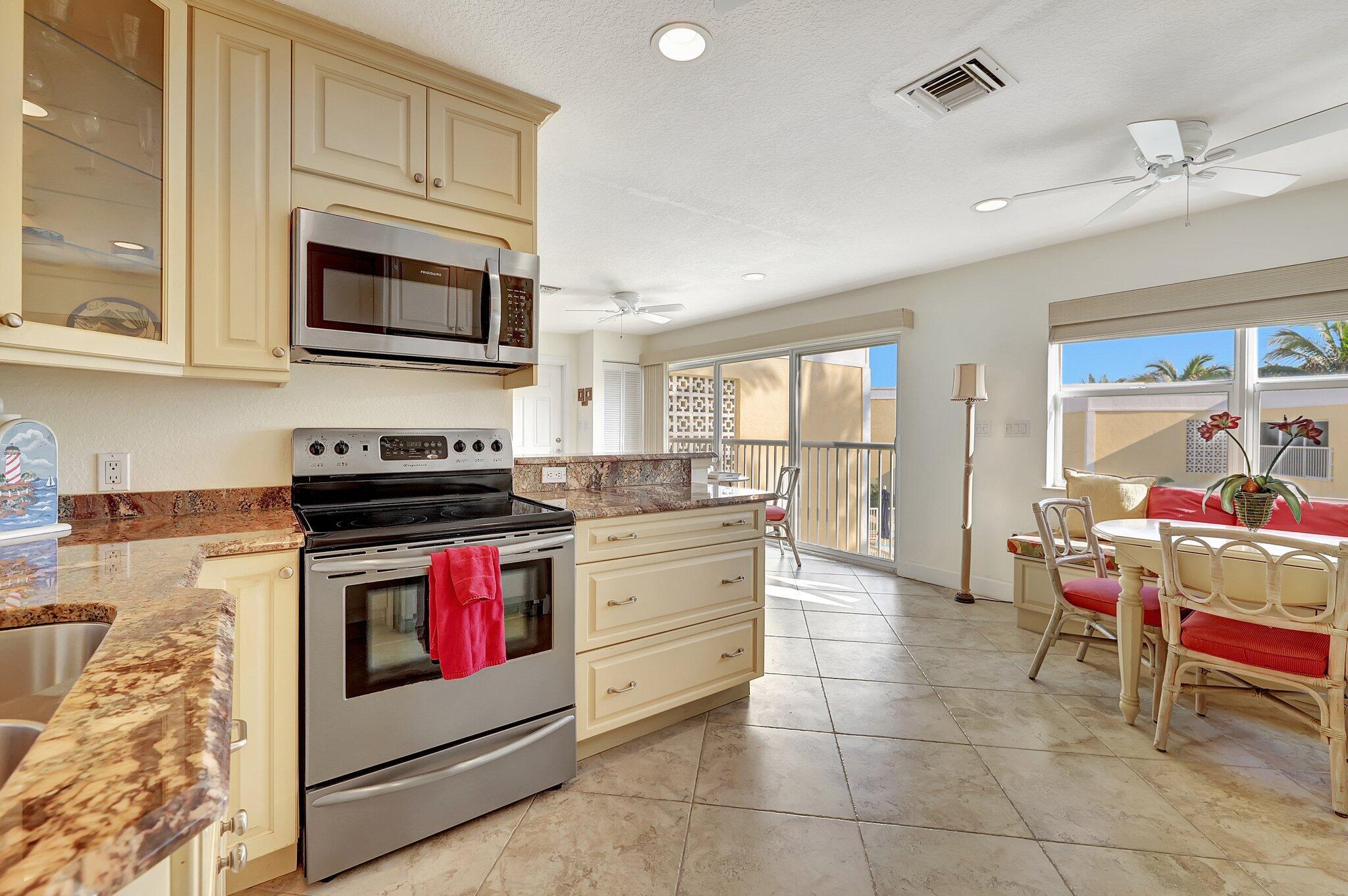 Enjoy breathtaking ocean views from this beautifully updated condo featuring impact glass, stainless steel appliances, updated bathrooms and a new AC. The guest room includes a space saving Murphy bed and a full size washer/dryer adds convenience. Located minutes from dining and shopping, this property is perfect as a residence, vacation home or investment.