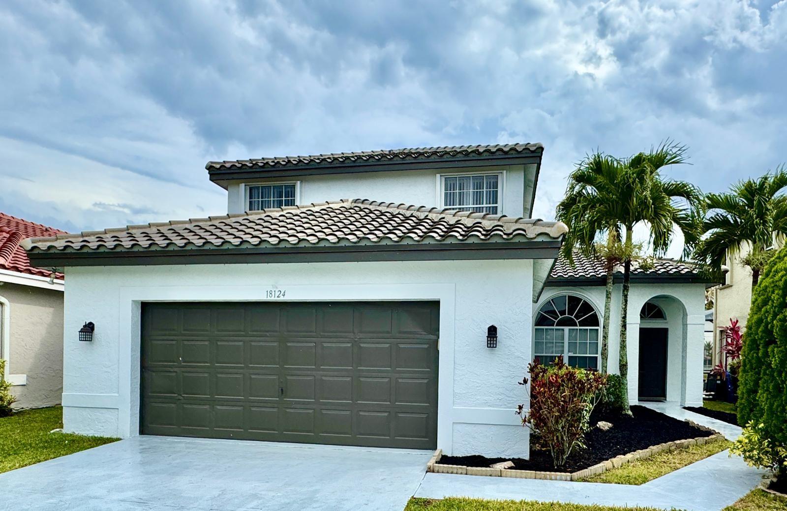 Back on the market with Brand New modern floors – (Goodbye carpets!) Beautifully maintained -Move-In Ready Home in West Miramar. 4 Bed/ 3Bath -A 1st-floor full bedroom & bath adds convenience. 3 bed & 2 recently updated baths upstairs. Large open kitchen with granite countertops & family room, sliding door leading to fully screened patio with stunning South Facing Lake views from backyard - expansive & peaceful setting with spectacular Sunrises and Sunsets- Roof installed in 2021- A/C unit in 2023- fresh interior and exterior paint - hurricane protection panels & accordion shutters. Located in Coconut Bay at Silver Lakes, just minutes from I-75 Excellent Grade A schools & many parks. Fiber optic internet & cable included in HOA fee. This is the place to call Home!