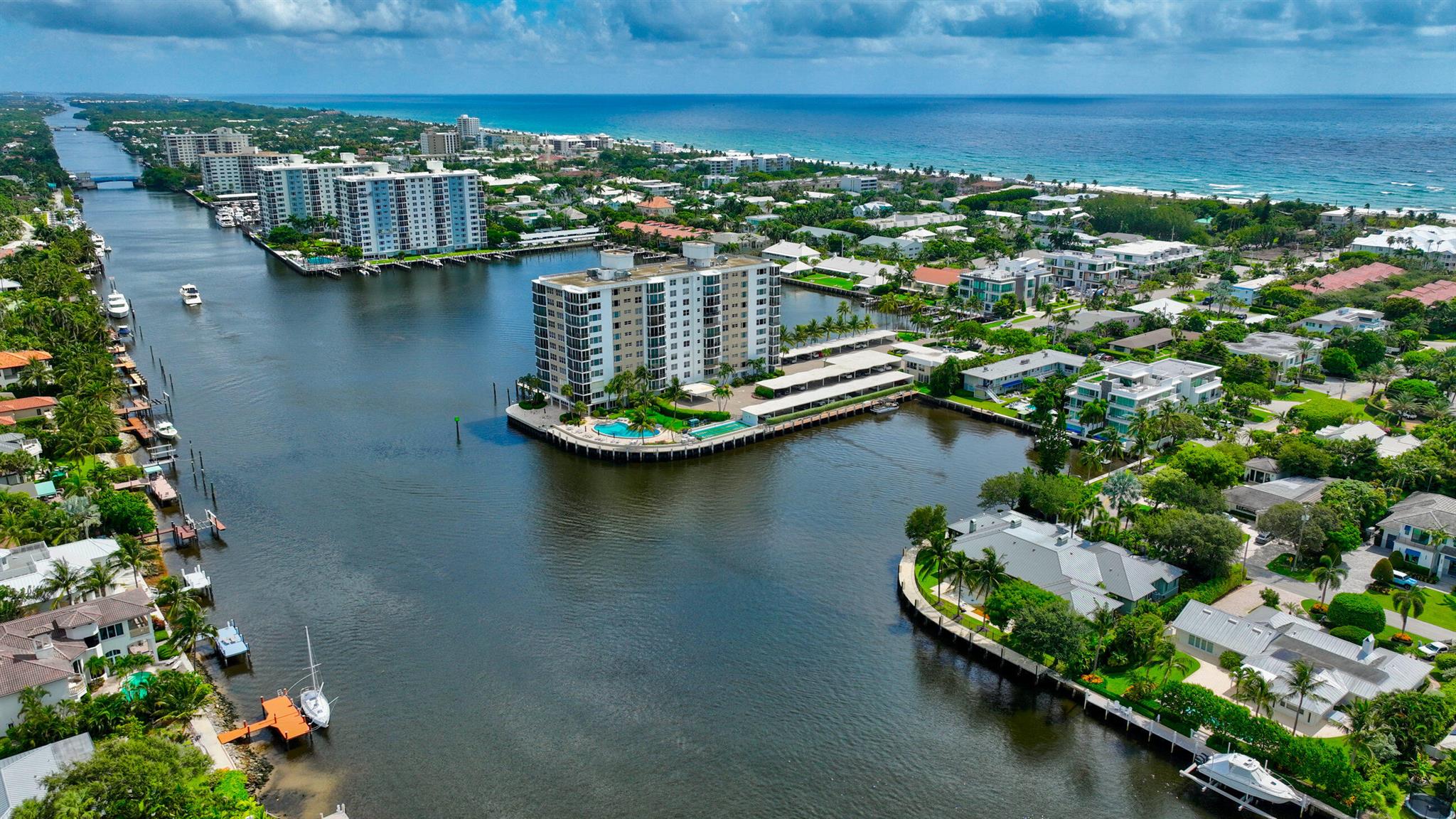 Beautifully Renovated 2 Bedroom, 2 Bathroom Corner Unit on the Intracoastal! Enjoy breathtaking water views and live just 2 minutes from Downtown Delray. Watch the boats cruise by from your window, with world-famous restaurants, bars, shops, and art festivals all close by. The beach is just a quick bike ride or a few minutes' drive away. This bright corner unit features a modern open kitchen, renovated bathrooms, impact windows, and wood floors throughout. The building offers 24/7 security, a waterfront pool, and a private beach area with kayak and paddleboard launch.