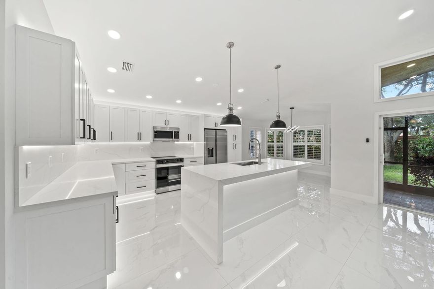Welcome to 7273 Kea Lani Drive, located in the prestigious 55+ community of Valencia Isles. This fully renovated single-family home includes a BRAND-NEW TILED ROOF with warranty, NEW A/C and HOT WATER HEATER, and complete interior remodel from floor to ceiling which includes custom plantation shutters on the windows throughout the entire home. This home exemplifies modern elegance and comfort offering a luxurious living experience.