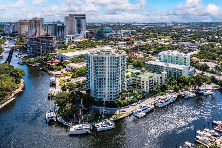 HUGE waterfront unit in Esplanade! The 2 bed, 2 bath unit has a spacious open floorplan with W/D, high impact windows, and custom walk-in closets. Enjoy the views of the city and river from your own terrace. Esplanade's amenities include a pool & jacuzzi, a 24-hour front desk, fitness center, a marina, tennis courts, a conference room, and more. Excellent location at the heart of Fort Lauderdale, steps from world-class dining, shopping, nightlife, and entertainment. Only minutes from the beach and the airport!