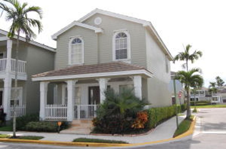 Hidden Gem of Coral Springs for sale. This beautiful community located in one of the counties best school zones and great parks for family activities.Local 10 News has reported that the Cinnamon Crossings/Main Street community in Coral Springs is one of the safest communities to live in. This unit is a nice 4 bedroom 2.5 bath model with it's own 2 car garage. Spacious and well lit, this corner unit will feel like home as soon as you step inside. The community has its own park play area and private pool. This property has its own private fenced in patio with euro tile. Close to all shopping and highway access. This home is being offered with a 13 month home warranty to cover the new owner.