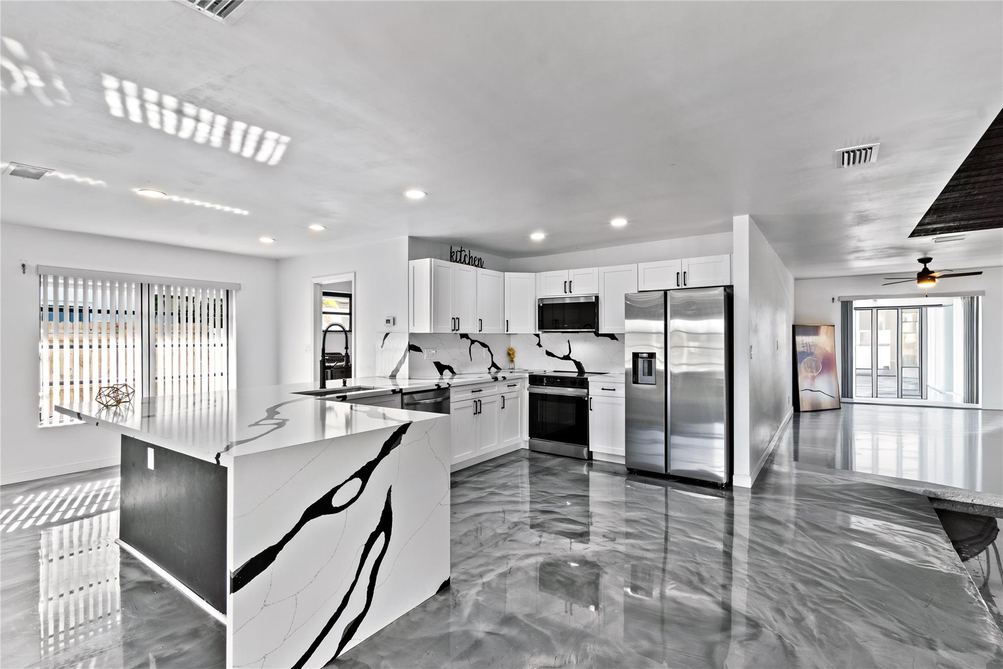 Enjoy modern living in this partially updated lakefront home with 3 bedrooms, 2 bathrooms, and a private pool overlooking the water. Freshly painted inside and out, this move-in-ready home features a remodeled kitchen with quartz countertops and new cabinetry—offering both style and function. Don’t miss this rare lakefront rental.