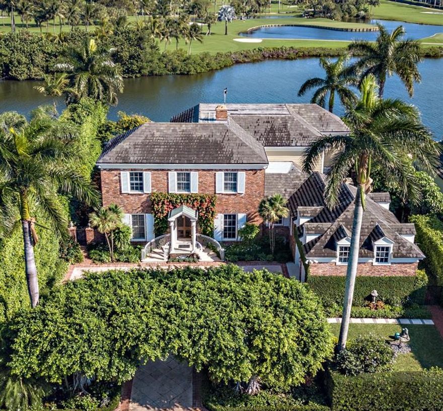 Rare opportunity to own a direct waterfront home on coveted Everglades Island with 100' frontage of breathtaking views over the Intracoastal and the Everglades Club golf course for a fraction of the price of its neighbors. This stately home with 6 BR/4BA, 2 car garage is perfect for a family, and/or for gracious entertaining with its spacious rooms, bright open floor plan and high ceilings.  Rooms open out to fantastic outdoor spaces - large pool, spacious dock area and lush landscaping, all perfect for a wonderful lifestyle.  Experience total tranquility on the lovely dock while watching fish jump and birds fly by. You can have it all - live in the middle of Palm Beach and still enjoy  privacy and nature.  This home is a real find and checks all the boxes - LOCATION, PRIVACY, VALUE.