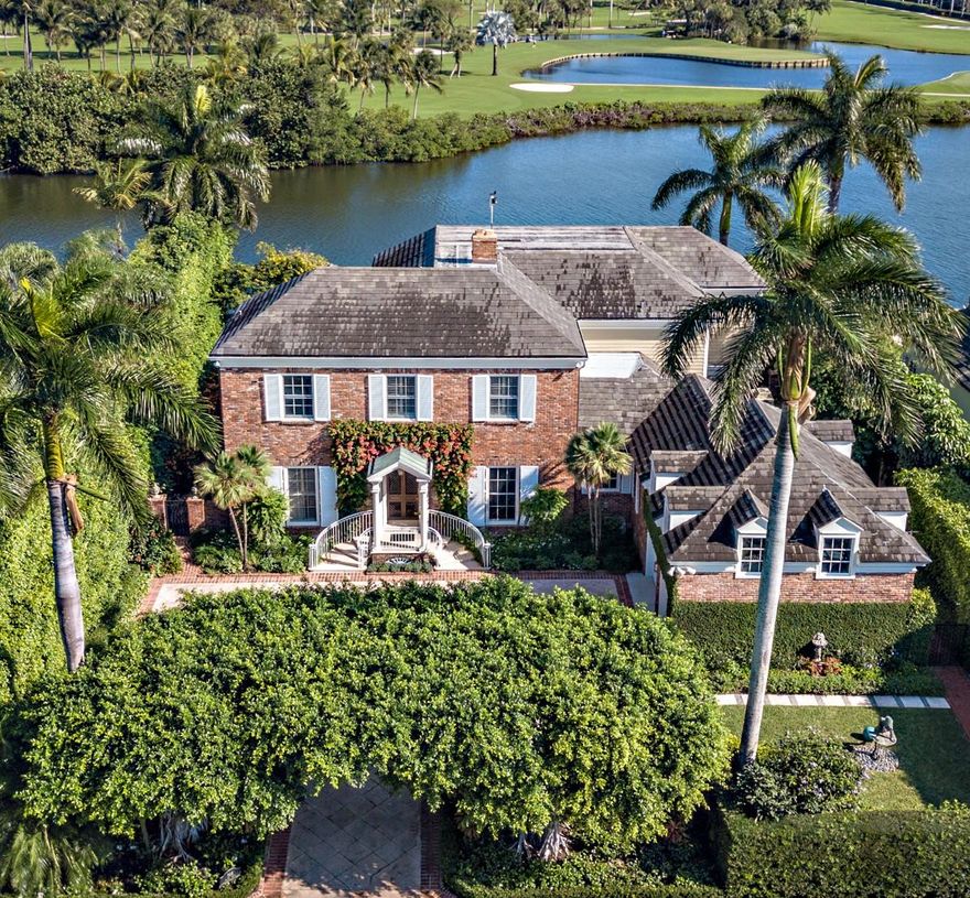Rare opportunity to own a direct waterfront home on coveted Everglades Island with 100' frontage of breathtaking views over the Intracoastal and the Everglades Club golf course for a fraction of the price of its neighbors. This stately home with 6 BR/4BA, 2 car garage is perfect for a family, and/or for gracious entertaining with its spacious rooms, bright open floor plan and high ceilings.  Rooms open out to fantastic outdoor spaces - large pool, spacious dock area and lush landscaping, all perfect for a wonderful lifestyle.  Experience total tranquility on the lovely dock while watching fish jump and birds fly by. You can have it all - live in the middle of Palm Beach and still enjoy  privacy and nature.  This home is a real find and checks all the boxes - LOCATION, PRIVACY, VALUE.
