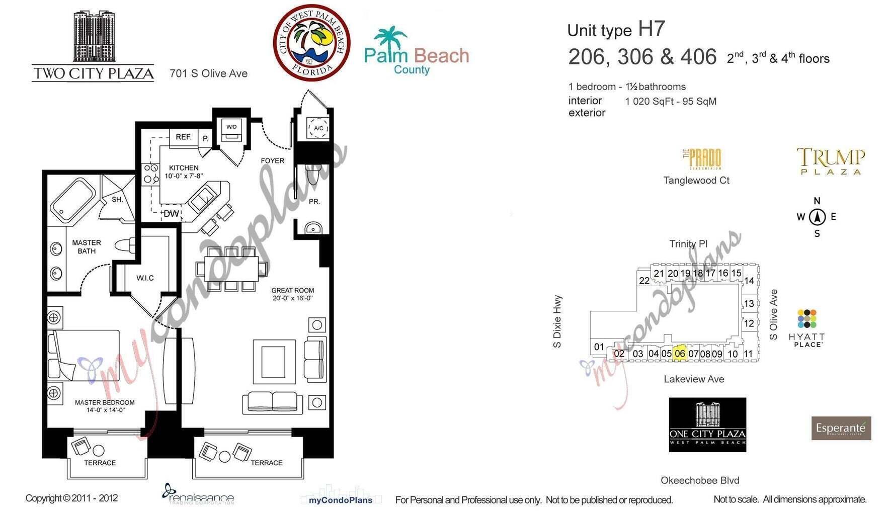 TWO CITY PLAZA CONDO - Residential Lease