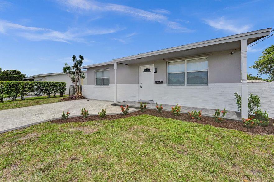 Welcome to your dream home! This beautifully renovated 2 bedroom, 2 bath gem in Sunrise offers the perfect blend of comfort and modern style. Situated on a serene canal, enjoy peaceful water views right from your backyard oasis with a pool ideal for entertaining or relaxing in privacy. Inside, the home boasts smooth walls and ceilings, recessed hi-hat lighting throughout, and an open-concept layout that maximizes its approximately 1,000 sq ft of living space. A brand-new kitchen with quartz countertops and SS appliances. Additional features include a convenient outdoor laundry room, updated bathrooms, and thoughtful upgrades throughout. Don't miss the opportunity to own this move-in-ready home in a fantastic location. Schedule your showing today!