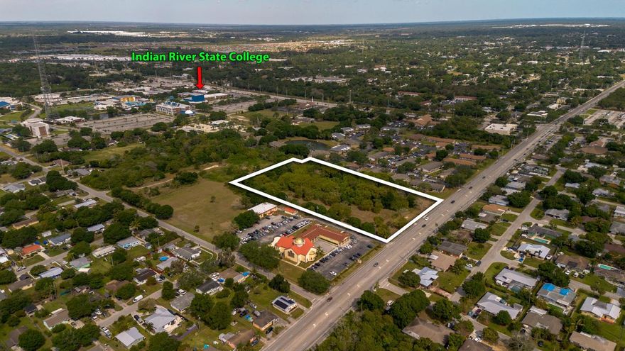 This prime 4.87-acre parcel is strategically located in a highly desirable area near Indian River State College, Lawnwood Medical Center, and the St. Lucie County Administrative Offices. The property offers tremendous potential for innovative residential development, with zoning allowances for up to 10 units per acre, and the possibility of increasing to 12 units per acre through bonus density justification. Versatile conditional uses, including townhomes, condo, group living, fraternal organizations, nursing homes, and religious institutions, further enhance its investment appeal. The property is equipped with essential utilities, such as a 12-inch water main and gravity sewer lines, conveniently available on-site. Notably, this site was previously approved for 48 townhomes in 2006, showcasing its readiness for lucrative investment and development opportunities.

Additionally, an adjacent 2.42-acre lot (Parcel ID 242050400210006) is also available for sale, significantly increasing the overall investment potential. The allure of this location is further elevated by the upcoming 1 million square foot Amazon distribution hub at Midway and I-95, just a few miles away. This prime proximity to a major distribution center dramatically enhances the property's desirability and investment potential.

This is a once-in-a-lifetime chance to invest in a thriving real estate market in a highly sought-after area. Don't miss out on unlocking the boundless possibilities these prime development sites offer. Call us today to seize this extraordinary opportunity! Owner financing is available with 50% down and a 10% interest rate, making this an exceptional opportunity for savvy investors and high-value buyers.