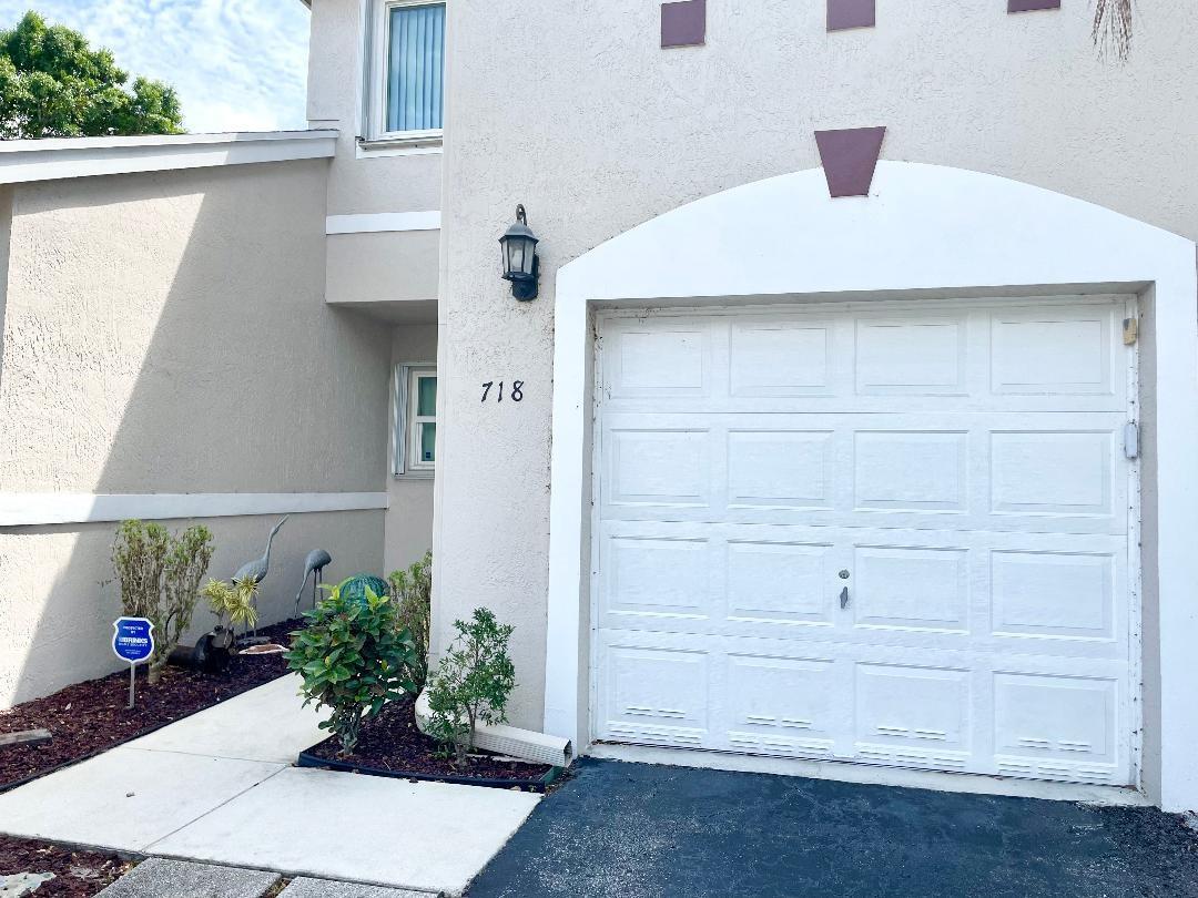 Do not miss this opportunity to buy. This townhouse has 2 bed, 2 full bath & 1 half bath plus open loft area which could easily be converted to a 3rd bedroom plus 1 car garage. First floor has a spacious living, dining, and kitchen combo. Kitchen is open to all areas with beautiful countertops and undercounter lighting. Half bath is on 1st floor. Sliding glass doors open to a small patio. Upstairs you will find primary bedroom & bath, walk in closet, 2nd bed & bath/open loft. Washer & dryer 2nd floor. Windows & sliding doors hurricane impact plus accordion shutters for extra protection. Located towards the end of the complex across from guest parking. Crystal Lake Village is a well maintained community and has a community pool and patio area. Pets allowed (2). Low monthly HOA.