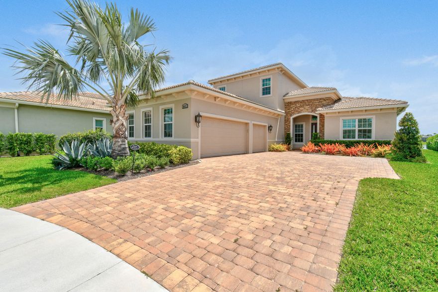 Better than new! Available to rent now, this 4 BR 4.5 BA with den, bonus room and 3 CG. This newly constructed CBS Home in the spectacular Verano PGA community is truly a masterpiece. Offering a premium lake front location and located on a private cul-de-sac, this Kolter Dulce model is one of a kind. Live the resort lifestyle in this private gated community with perhaps one of the most prestigious HOA clubhouse offerings on the Treasure Coast. This place is like no other!
