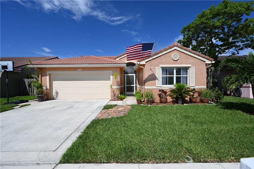 RUN as fast as you can to this HGTV Inspired Home in Coral Bay at Port Antigua! Welcome to your 3 BR, 2 BATH, 2 Car Garage where you will immediately escape.  Unique features include 2020 Kitchen with super fabulous built-in pantry and mobile island, ceramic wood floors, high ceilings and inside laundry room. Outside you will have fully fenced lot with private screened covered patio, side deck sitting area with fully paved walkway.  Home has hurricane shutters/garage door, 2010 roof and 2005 AC.Large Gated Community offers 3 resort style pools, fishing, kayak, canoe or paddle boating on huge lake, tennis courts, playgrounds, tot lot and sidewalks.  Low HOA is $170 for the entire year!  Great private location near 441/Sample Road – walk to restaurants, shopping, and charter school.