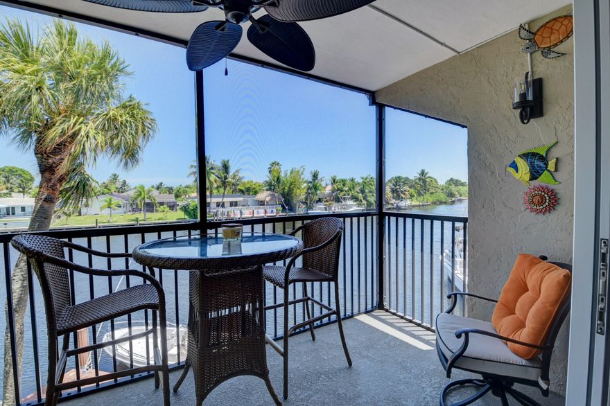 Escape to paradise in this jaw-dropping Boca Raton waterfront gem! Imagine sipping coffee while watching boats glide by your private screened balcony, with crystal-clear water views stretching before you. This stunning deluxe end unit is a masterpiece of design - completely renovated and bursting with elegance, it's the ultimate winter sanctuary. Luxury awaits with 5 sparkling heated pools, 2 pristine tennis courts, and a gated boating community. Located in SE Boca's most coveted corner, you'll be moments from sun-kissed beaches, world-class shopping, and amazing restaurants. An in-unit washer/dryer and panoramic windows complete this perfect retreat. Your dream seasonal escape is calling - don't miss this chance to live the Florida lifestyle you've always imagined!