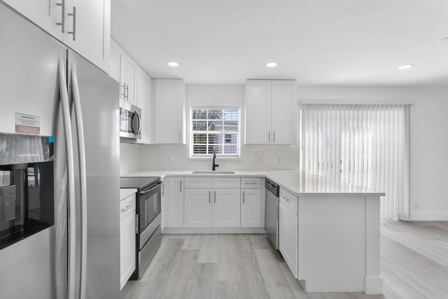 Deerfield Beach's most epic fully remodeled 4 bed/2 bath house (and largest lot!) is available to rent for the first time ever! Come check out this incredible house with an open floor plan, new chef's kitchen, split bedrooms, strong AC and brand new bathrooms and appliances! The massive backyard features two massive walk-in sheds (work from home anyone?) and plenty of room for your cars (and toys!). Fully fenced in yard, for optimal privacy and comfort. NEW ROOF IN PROGRESS. Professionally managed for the best customer service experience.