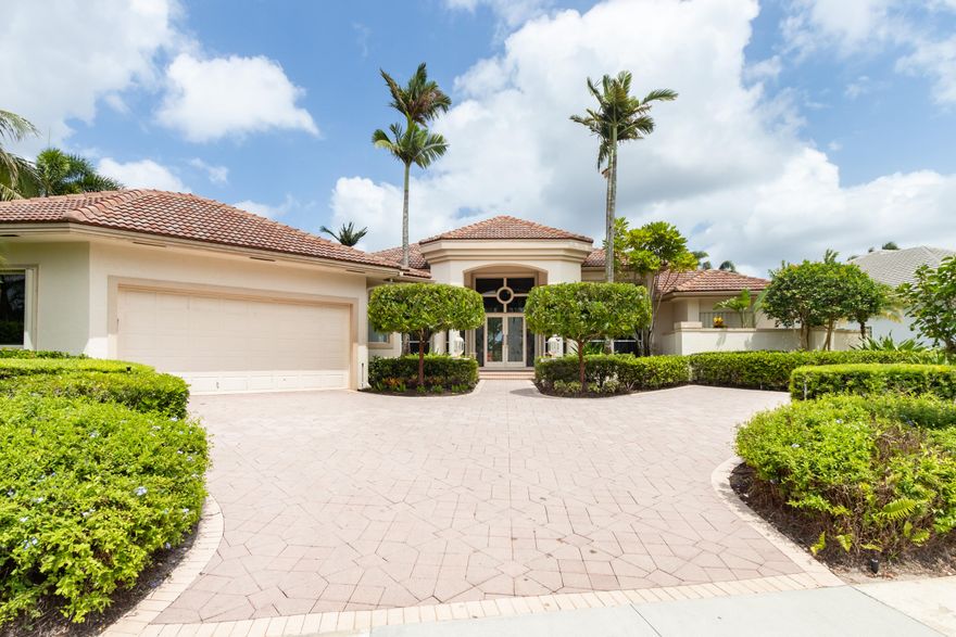 This beautiful estate home features impressive curb appeal from the moment you pull into the driveway. It only gets more impressive as you enter the double glass doors into the 20 ft tall grand foyer and incredible living room featuring floor to ceiling windows overlooking Jack Nicklaus' Legend Course just past the tranquil swimming pool and spa. Oversized marble floors are featured throughout the main living spaces with wide plank flooring in the remaining rooms. Large updated kitchen features granite and brand new stainless steel appliances with a gas range. Bar area features stainless steel wine cooler. The oversized owner's suite is a dream, featuring a custom walk in closet and a massive owner's bathroom with walk in shower and jacuzzi tub. Seller has done a fantastic job renovating this home since purchase. New HVAC unit, new wide plank flooring, all LED lighting throughout, and freshly painted the entire interior. New pool heater and electric vehicle charger. Roof was just replaced in 2014. Don't miss you chance at this beautiful home in highly sought after Egret Lakes section of Ibis Golf and Country Club.