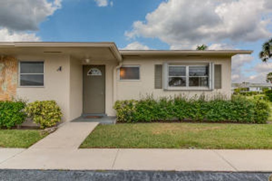 Gorgeous, updated unit.  You will love this 55+ neighborhood.  The community ammenities are amazing.  Large pool, billiards, gym, workshop, card room, library and meeting space where lots of community wide gatherings are held.  This is a fun, active community.  2 bedroom/ 1 bathroom unit that has been updated throughout.  Community laundry is close.  Walk to clubhouse easily.  Screened-in patio with storage.